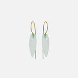 Swan Teal Chalcedony Earrings By Tricia Kirkland in earrings Category