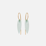 Swan Teal Chalcedony Earrings By Tricia Kirkland in earrings Category