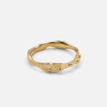 Side view of Daydreamer Band in 14k yellow gold