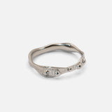 Side view of Daydreamer Band in 14k white gold