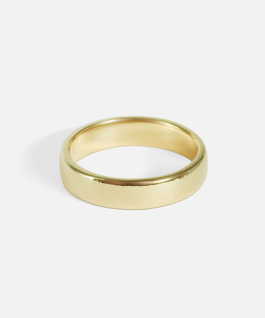 Side view of All that Glimmers Band / 5mm in 14k yellow gold by Young Sun Song