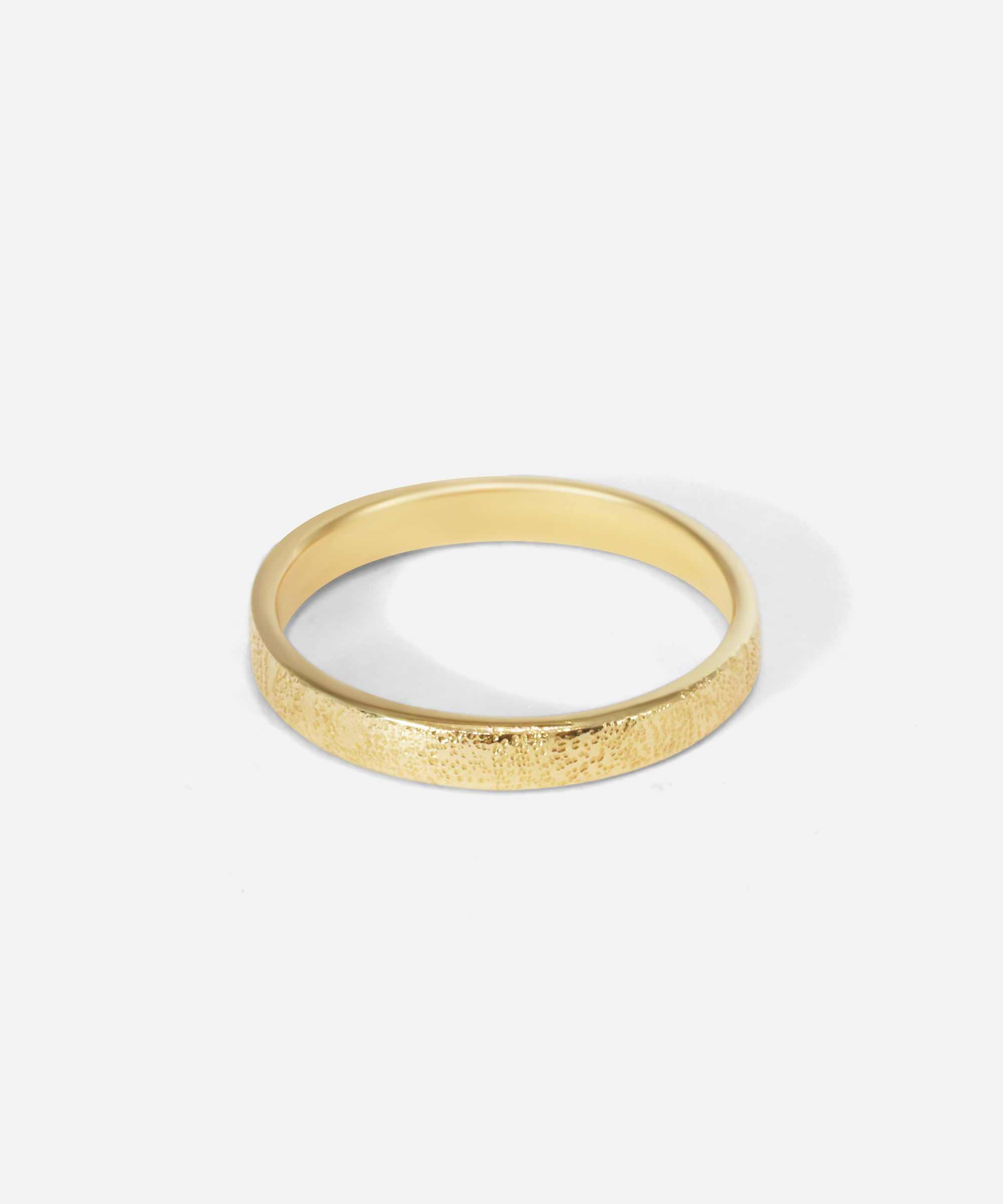 Side view of All That Glitters Band / 3mm in 14k Yellow Gold