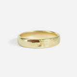 Front view of Cloud Band in 14k yellow gold by Young Sun Song
