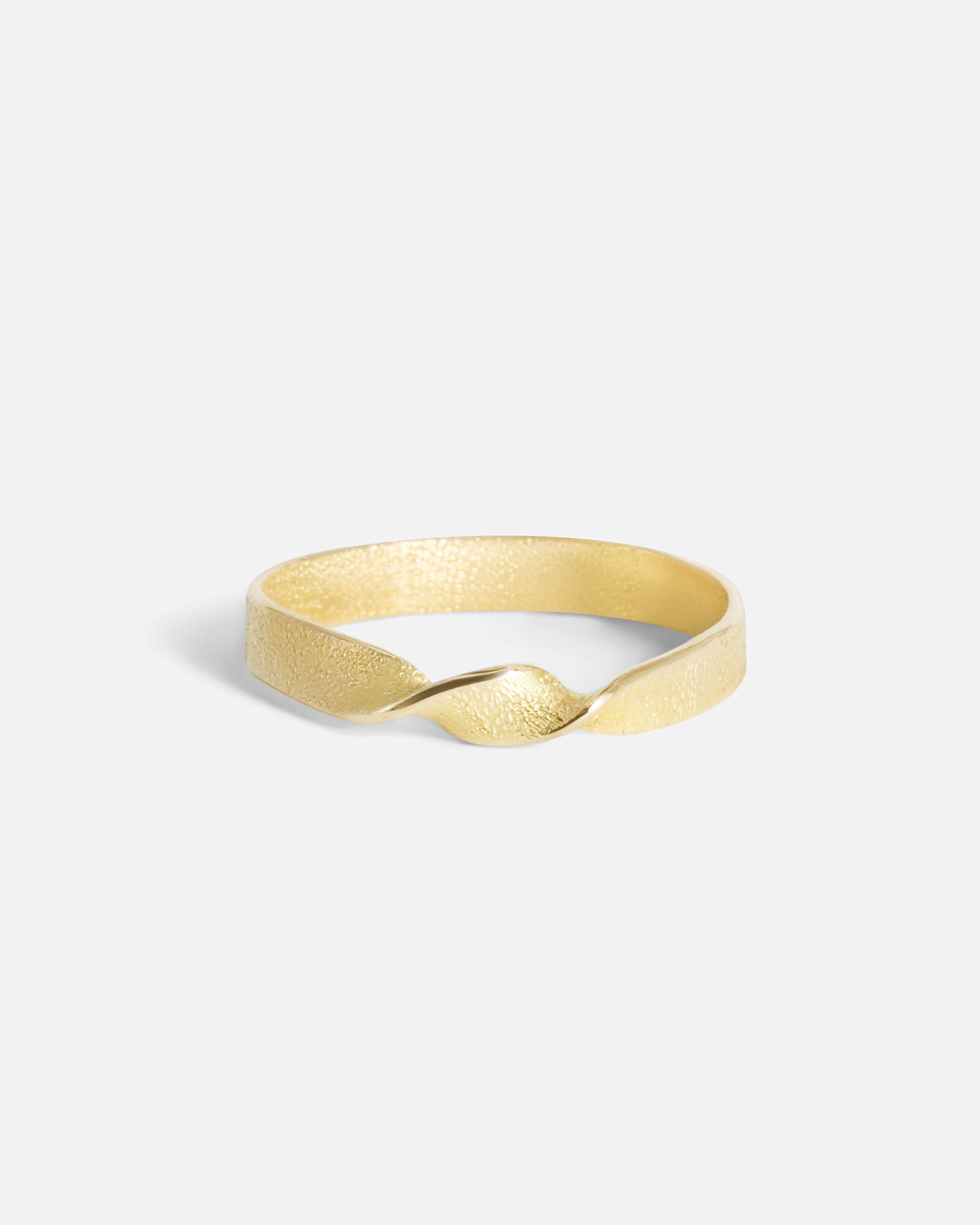 Front view of Double Twist Ring by Young Sun Song