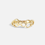 Front view of Expanded White Water Ring by Young Sun Song