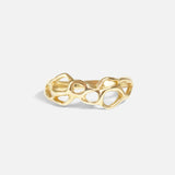 Front view of Expanded White Water Ring by Young Sun Song