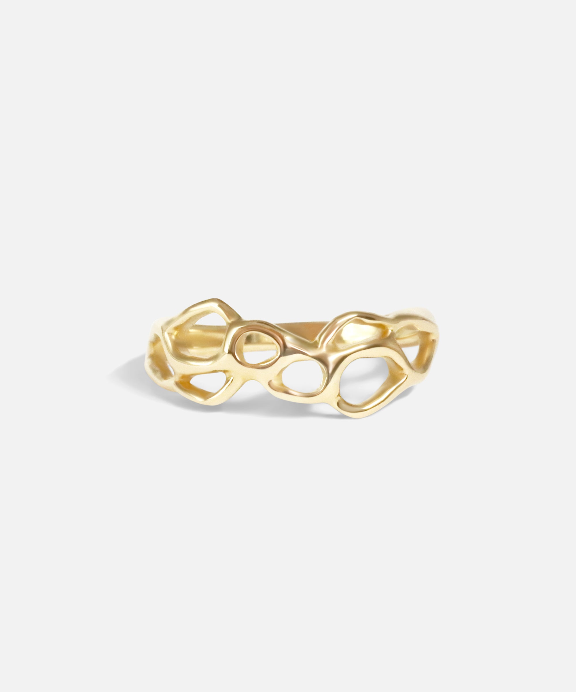 Front view of Expanded White Water Ring by Young Sun Song