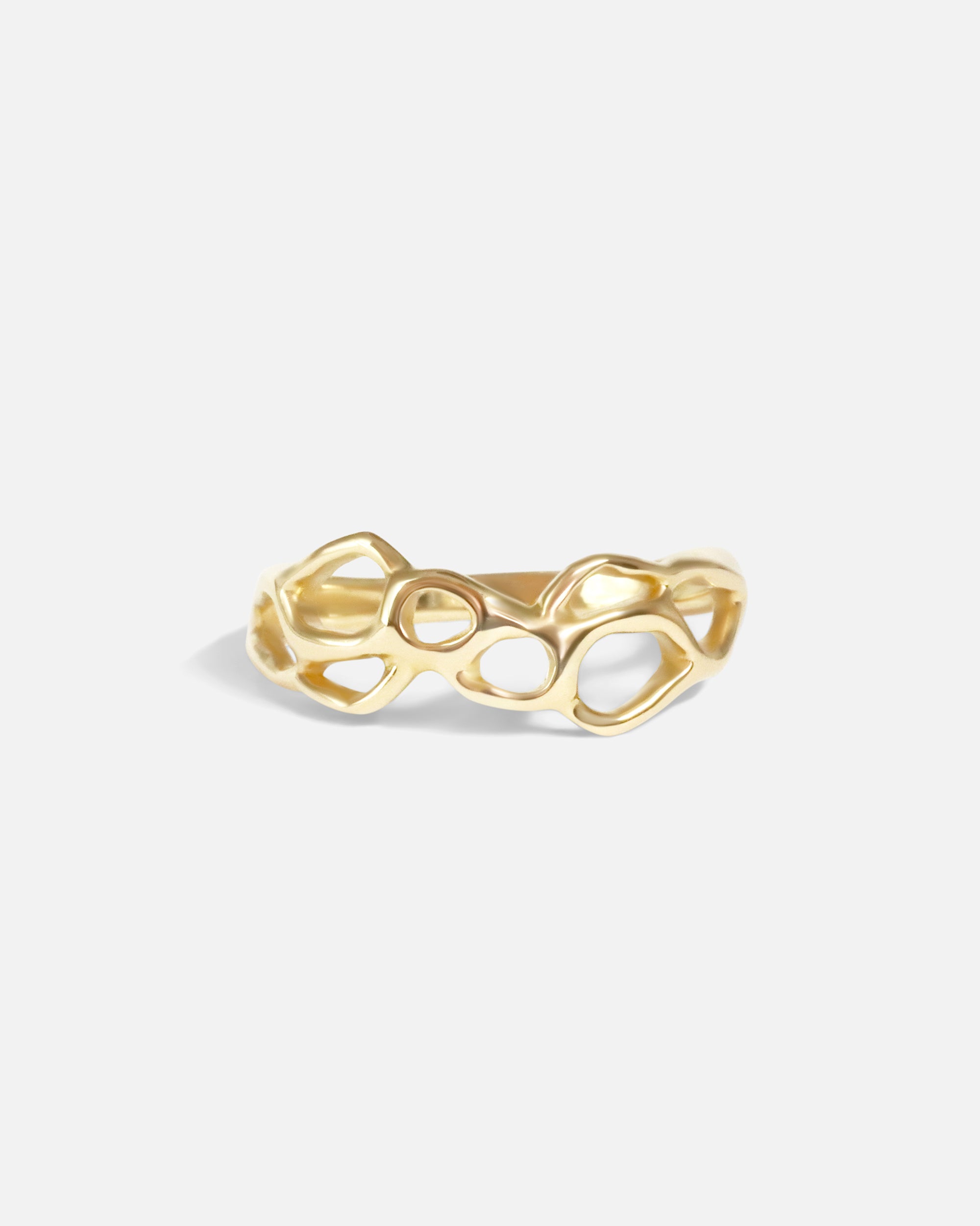 Front view of Expanded White Water Ring by Young Sun Song