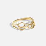 Side view of Expanded White Water Ring by Young Sun Song
