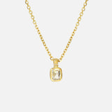 Front view of Cati / Cushion Cut Diamond Pendant