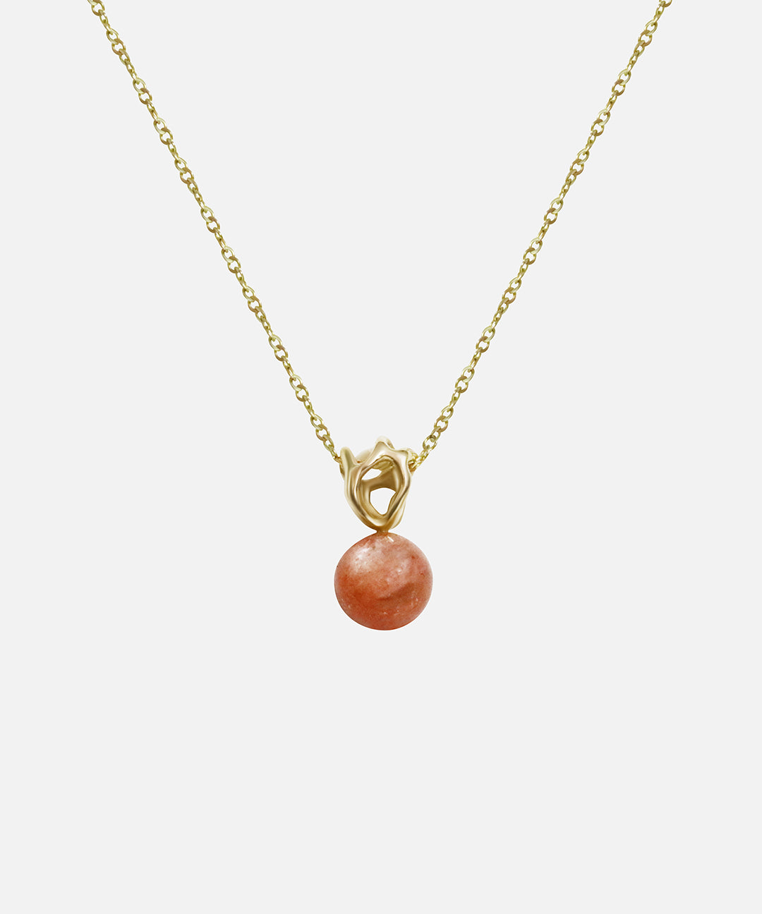 Front view of Reflections Pendant / Yellow Sunstone by Young Sun Song