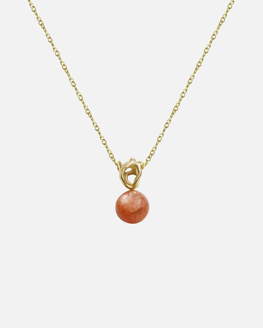 Front view of Reflections Pendant / Yellow Sunstone by Young Sun Song