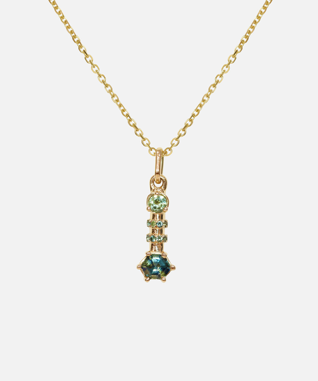 Front view of Calabash Nebula Totem Necklace