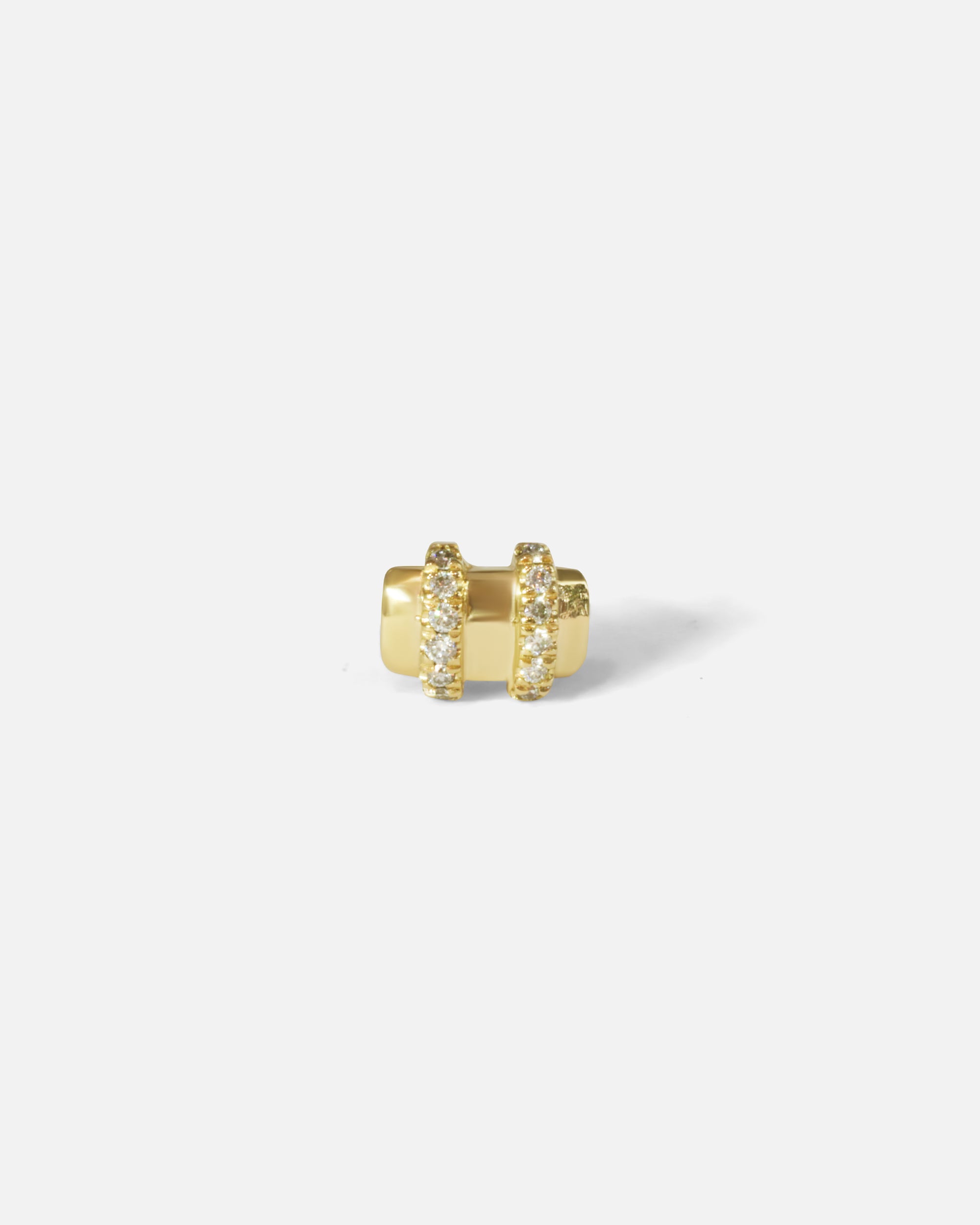 Front view of Orion Duo White Diamond Stud