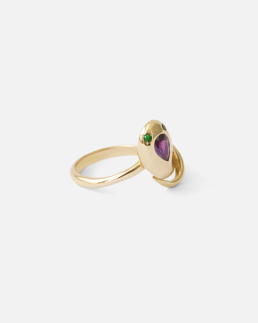 Nudum Serpentes Ring / Dark Purple Sapphire By Ides in ENGAGEMENT Category