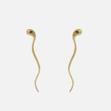 Ornata Ophidia Earrings / Green Sapphires By Ides