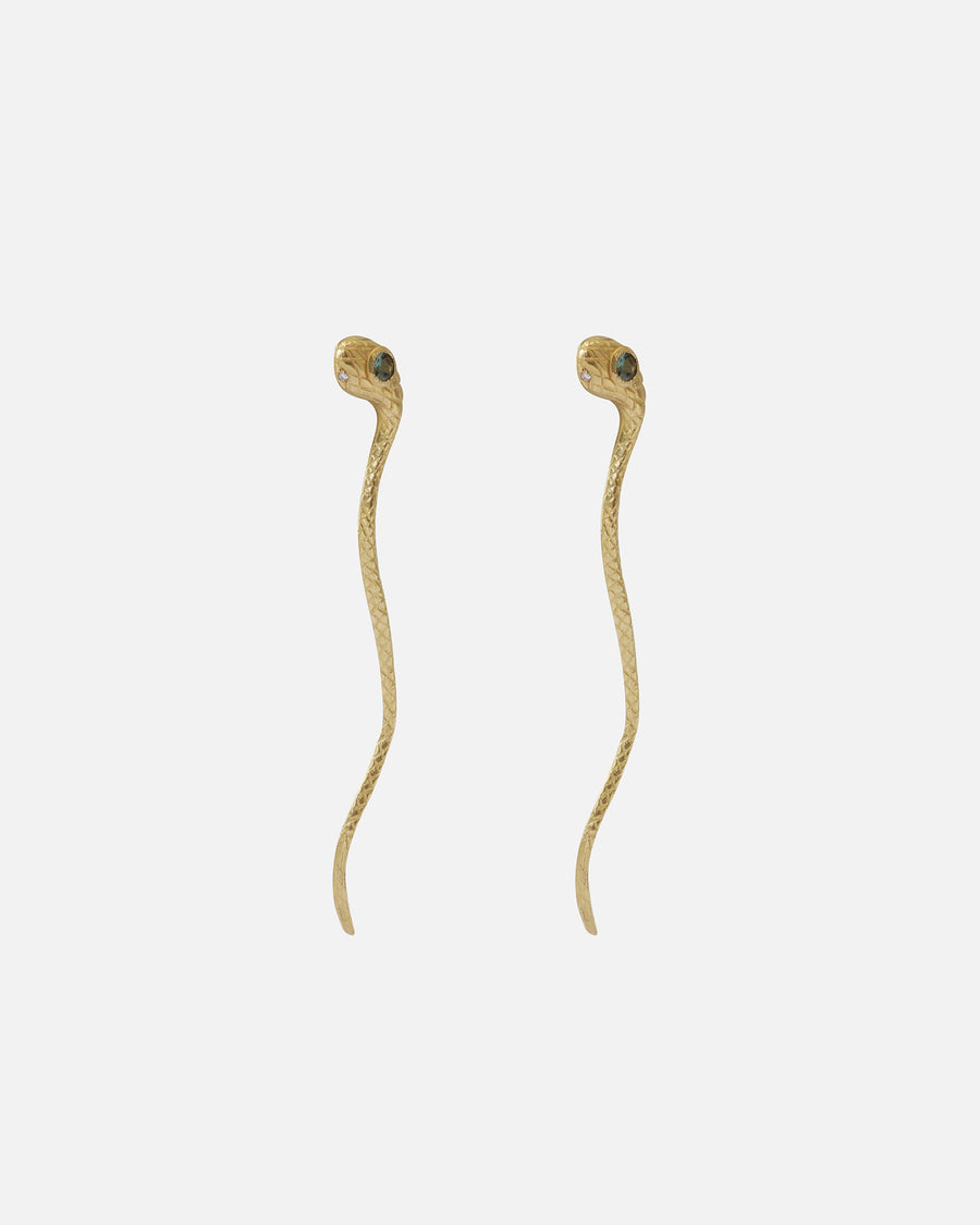 Ornata Ophidia Earrings / Green Sapphires By Ides in earrings Category