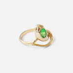 Serpentes Ring / Tsavorite and Diamonds By Ides