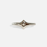 Front view of Star Ring / White Diamond by Joko