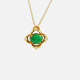 Front view of Melee Halo Pendant / Cabochon by Hiroyo Jewelry
