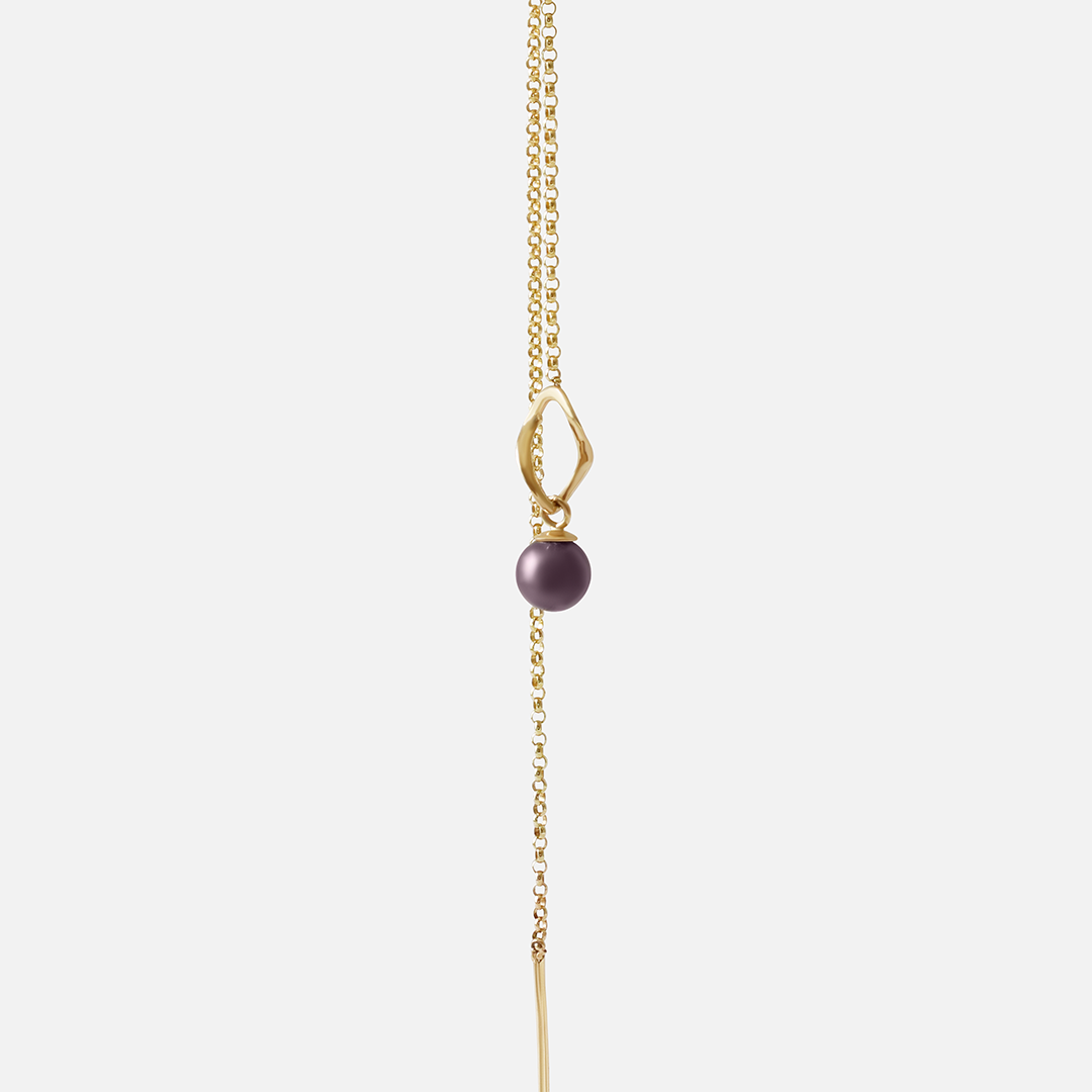 Helix Threader / Black Pearl By Lucia B Marti in Earrings Category