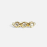 Front view of Belle Ring in 14k yellow gold by tmrw days 