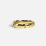 Front view of Speckle Ring in 14k yellow gold by tmrw days