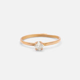 Front view of Stello / Warm Princess Cut Ring