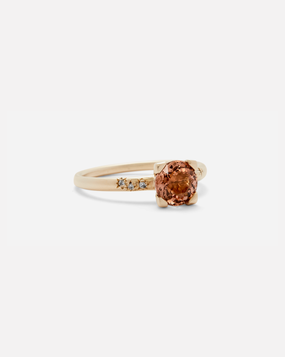 PM 3 Star / Orange-Pink Tourmaline By fitzgerald jewelry