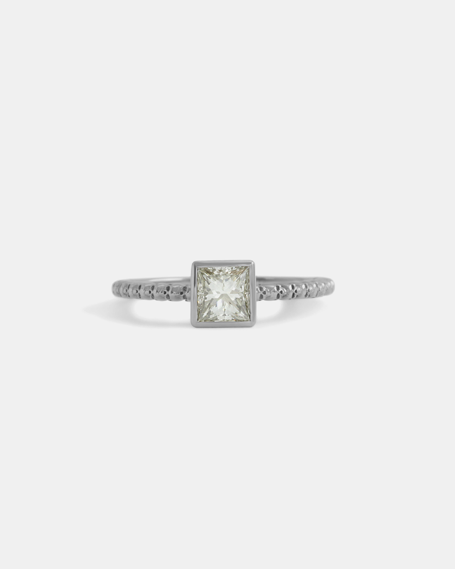 Square Bezel Skull Shank / White Diamond By fitzgerald jewelry in ENGAGEMENT Category