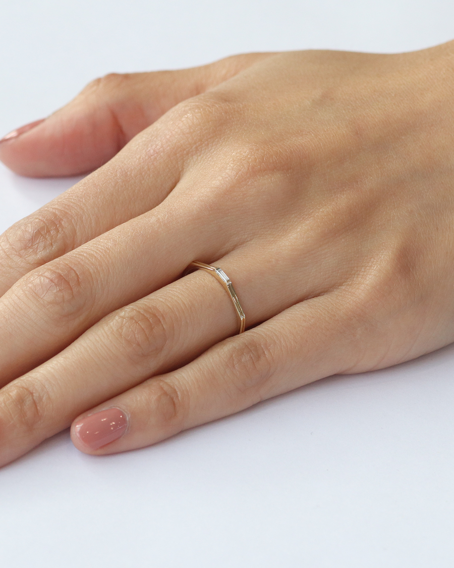 Galaxy / Baguette Diamond Band By Ruowei in WEDDING Category