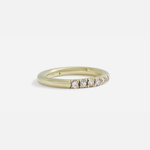 Round Band / Pave 6 Grey Diamonds By fitzgerald jewelry