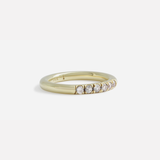 Round Band / Pave 6 Grey Diamonds By fitzgerald jewelry
