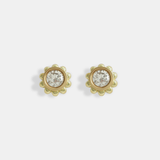 Skull Stud Earrings / White Diamonds By fitzgerald jewelry in earrings Category