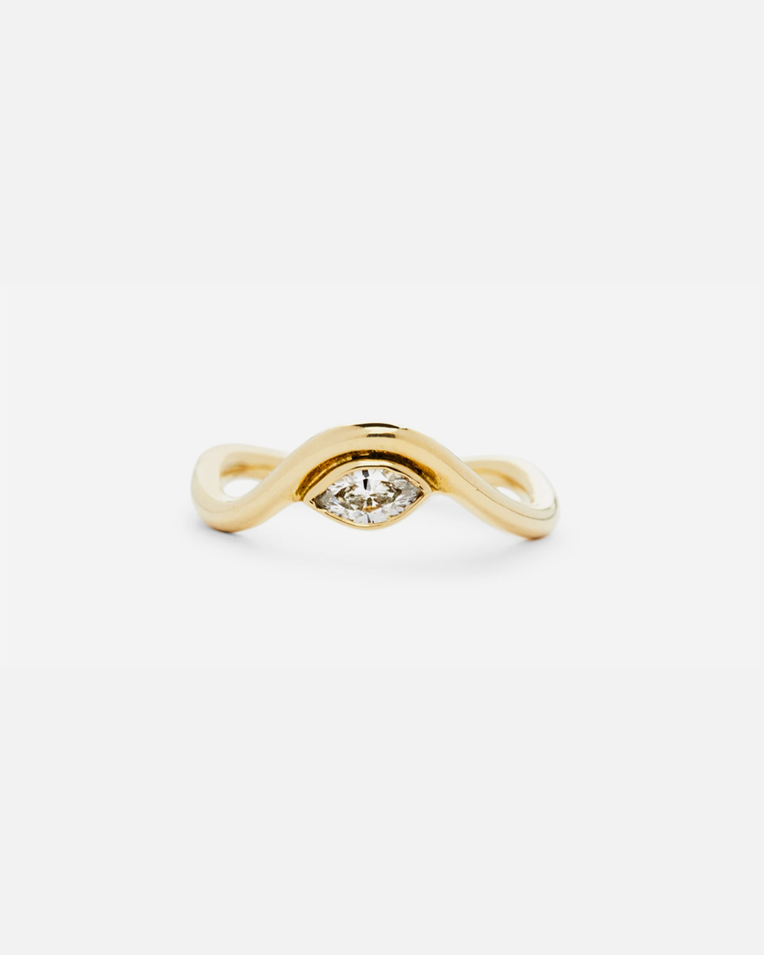 Flow / White Diamond Ring By Casual Seance