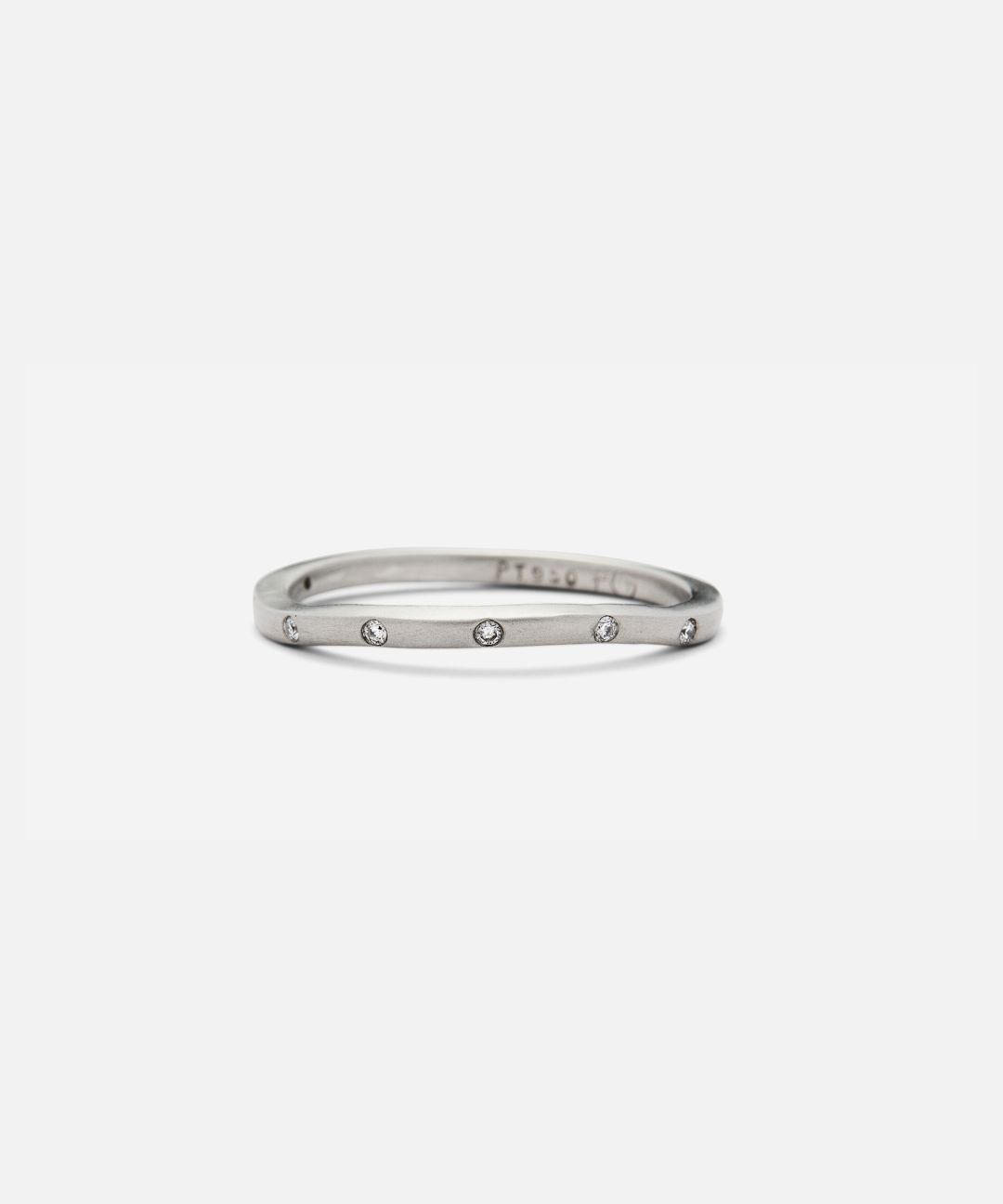 Wave Band / Flush 8 Diamonds By fitzgerald jewelry