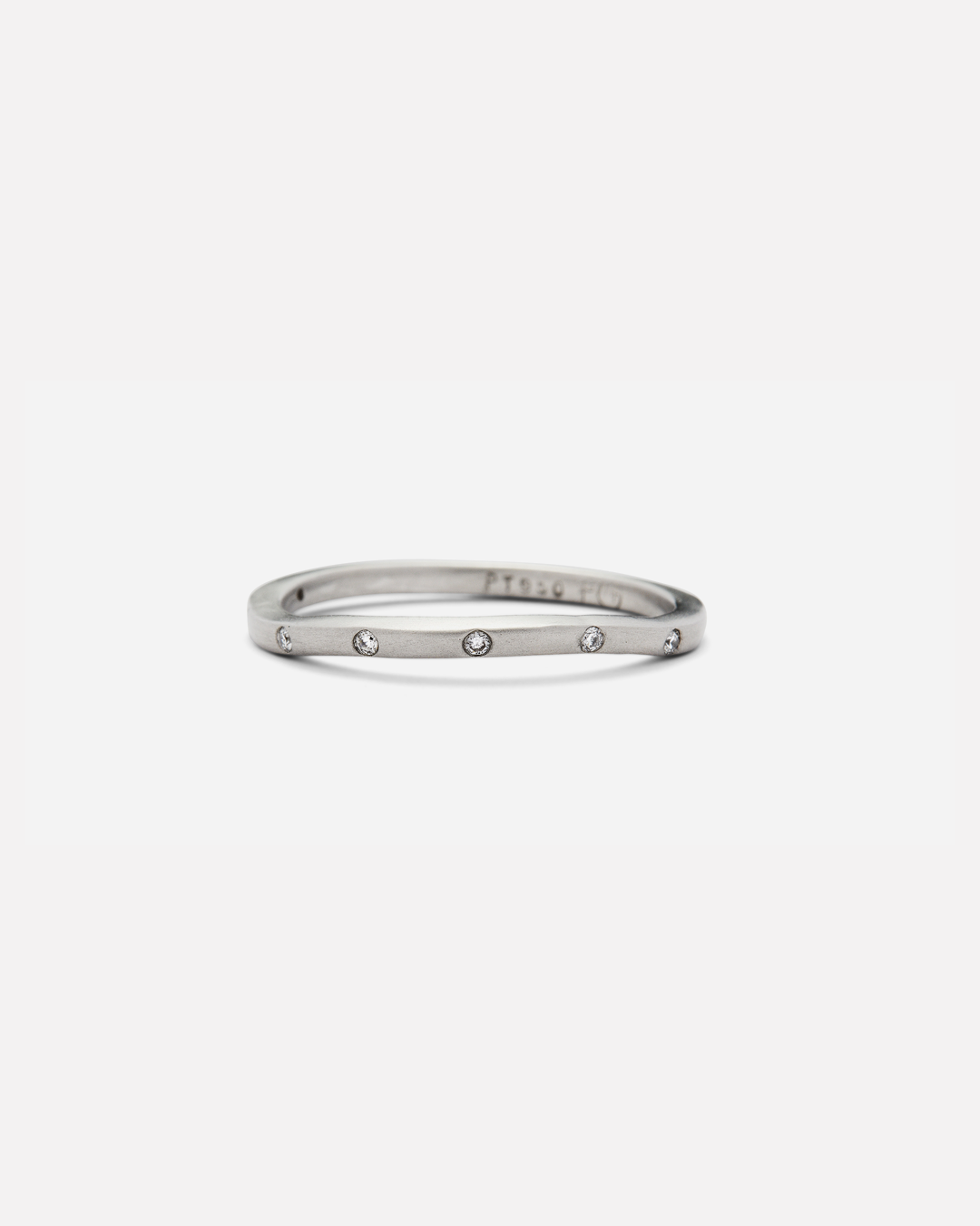 Wave Band / Flush 8 Diamonds By fitzgerald jewelry