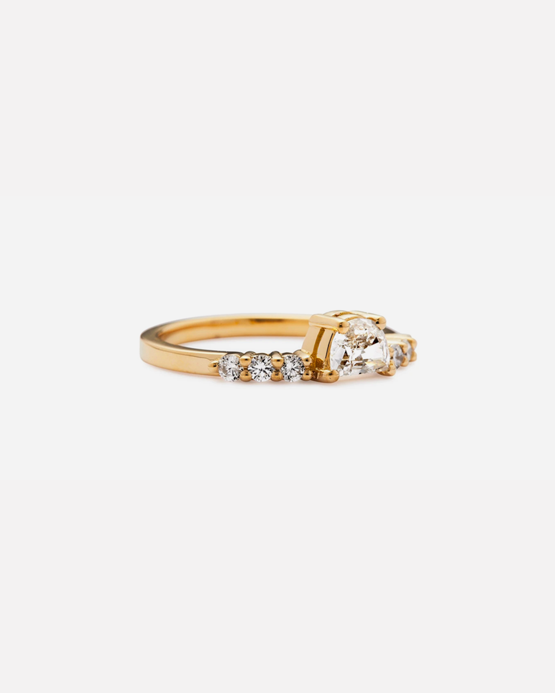 Apollo Ring / Half Moon Diamond Ring By Casual Seance