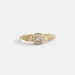 Front view of Skull and Flower Halo / Grey Diamond 