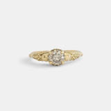 Front view of Skull and Flower Halo / Grey Diamond 