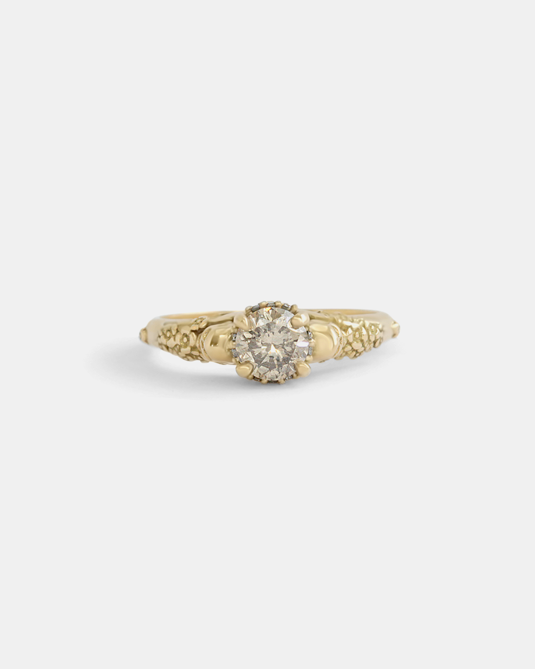 Front view of Skull and Flower Halo / Grey Diamond 