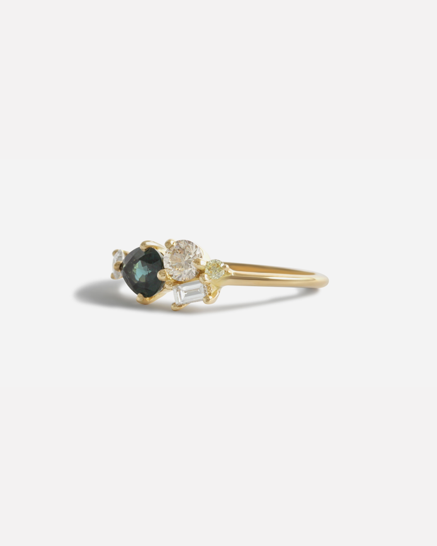 Milky Way / Montana Sapphire By fitzgerald jewelry in ENGAGEMENT Category