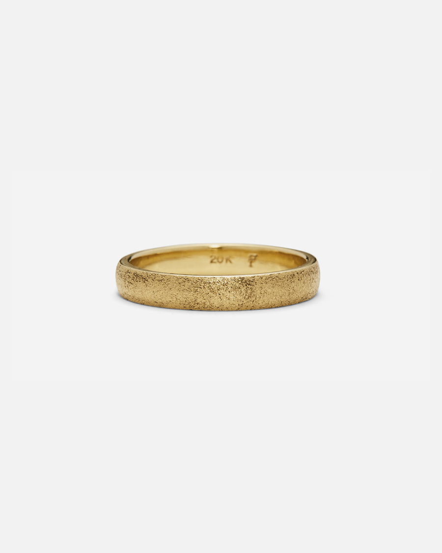 Kotobuki Band / Large Ready To Ship 20K Yellow Gold in Size 8.5 with Florentine Finish By Hiroyo in WEDDING Category