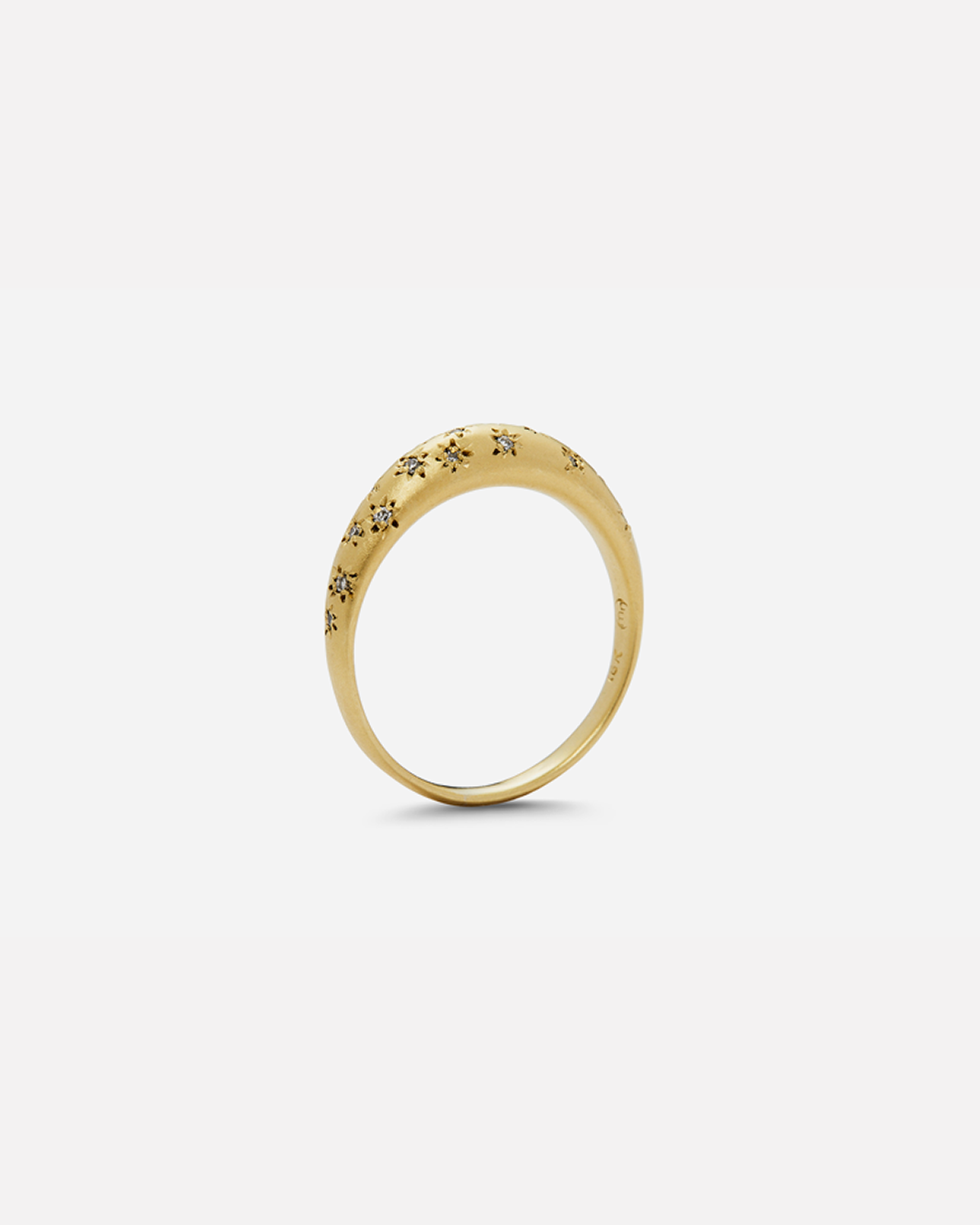 Moon Band / Star Set Diamonds By Hiroyo