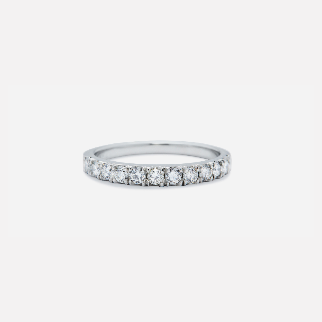 Orbit Band / Standard Pave 12 White Diamonds By Hiroyo in WEDDING Category