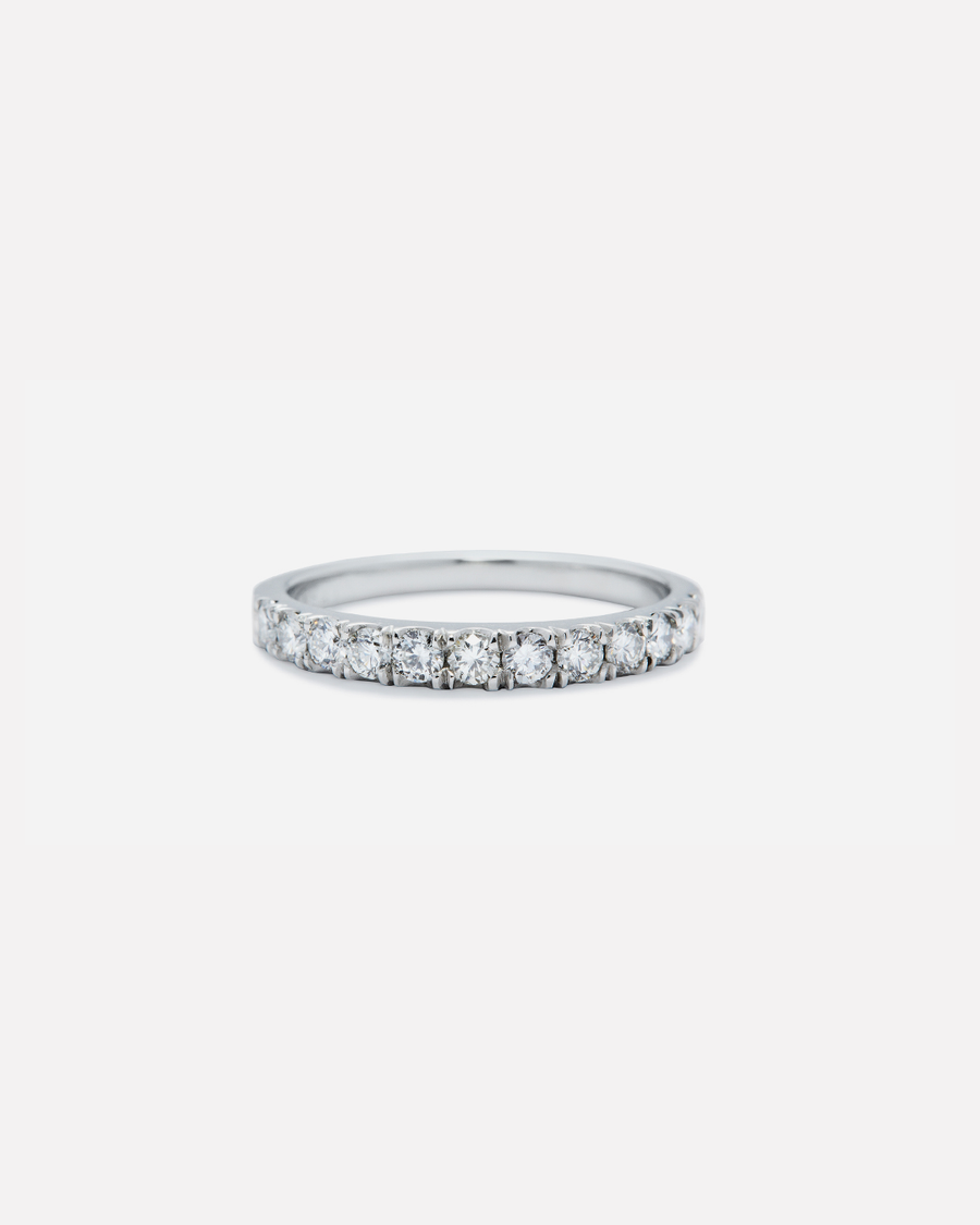 Orbit Band / Standard Pave 12 White Diamonds By Hiroyo in WEDDING Category