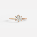 Wei / 6-Prong White Round By fitzgerald jewelry