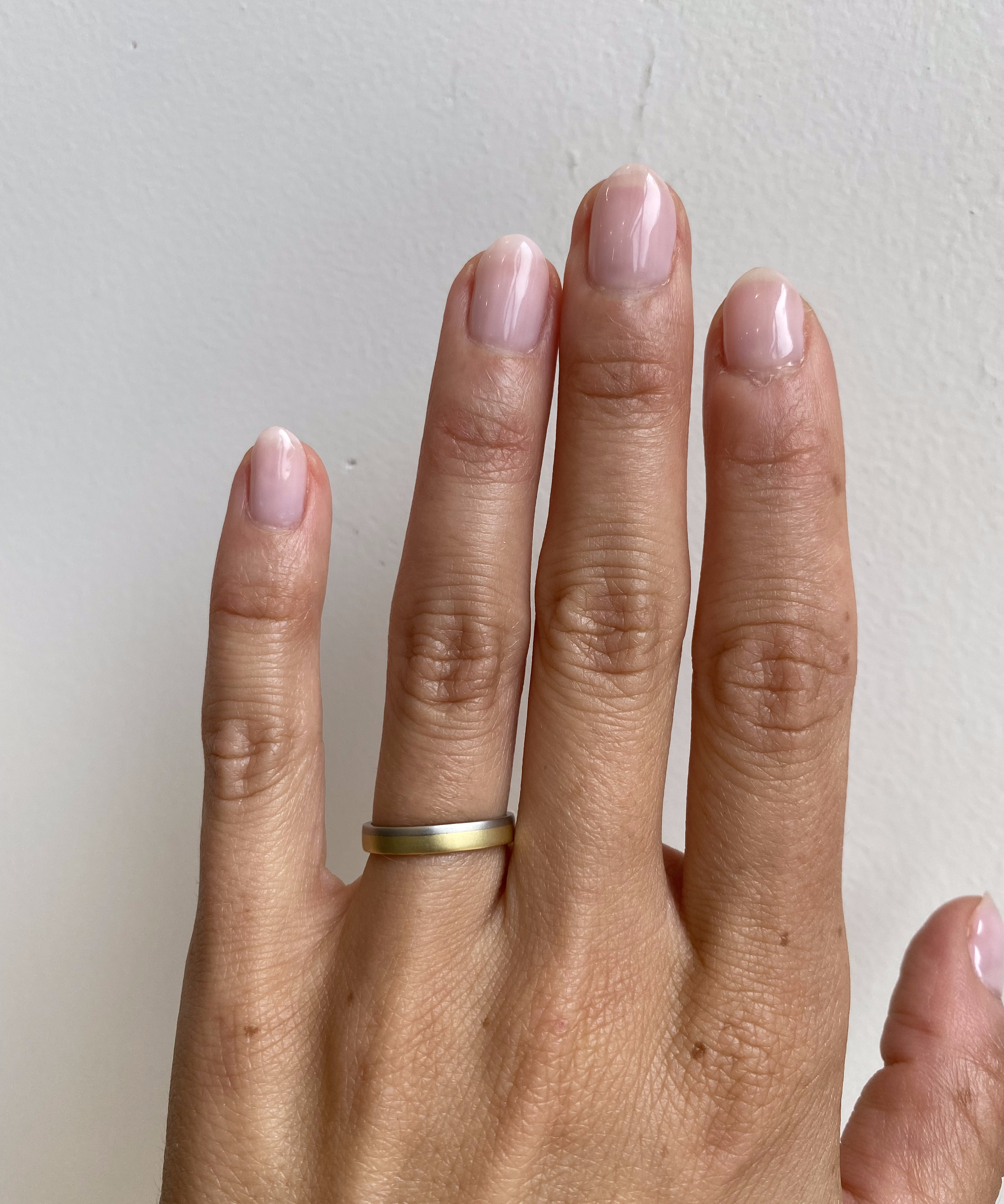 Flat Band / 2-Tone By fitzgerald jewelry