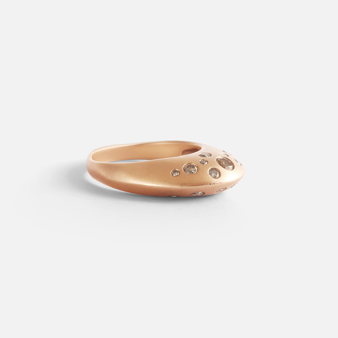 Peak / Multi-Diamond Ring By Hiroyo in dome Category