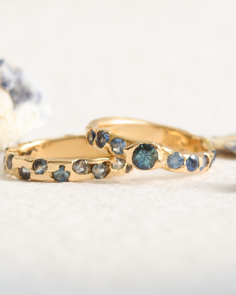Montana Sapphire / Ring By Rigby Leigh in ENGAGEMENT Category